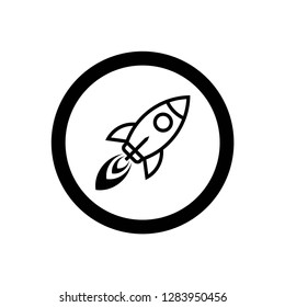 Rocket icon vector symbol