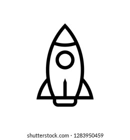 Rocket icon vector symbol