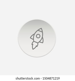 rocket icon vector. rocket symbol vector