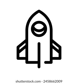 Rocket Icon Vector Symbol Design Illustration