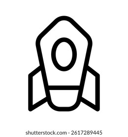 Rocket Icon Vector Symbol Design Illustration