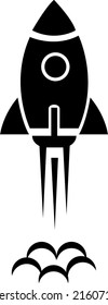 Rocket icon vector symbol vector illustration on white background....eps
