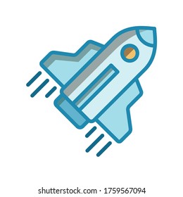 Vektorgrafik-Vektorgrafik-Design von Raketensymbol