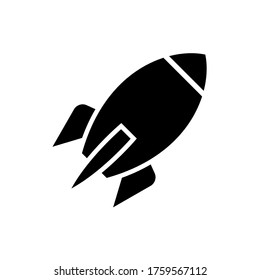 rocket icon vector template illustration design