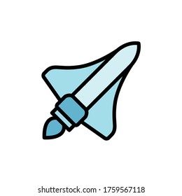 diseño de la ilustración del vector de icono de cohete