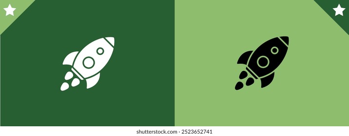 rocket icon vector template illustration logo design