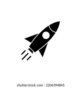 Rocket icon vector for web and mobile app. Startup sign and symbol. rocket launcher icon