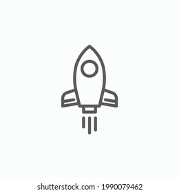 Raketensymbol, Fahrzeugvektor, Verkehrsgrafik