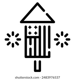 Rocket icon for web, app, infographic, etc