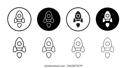Rocket icon web design in vector