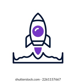 rocket icon for your website, mobile, presentation, and logo design.