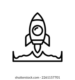 rocket icon for your website, mobile, presentation, and logo design.