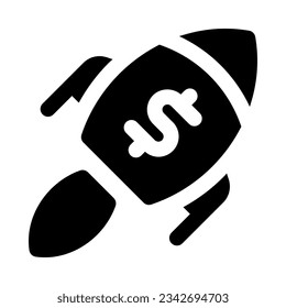 Raketensymbol für Ihre Website, Ihr Handy, Ihre Präsentation und Ihr Logo-Design.
