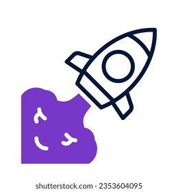 rocket icon for your website, mobile, presentation, and logo design.