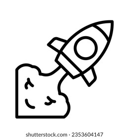 rocket icon for your website, mobile, presentation, and logo design.