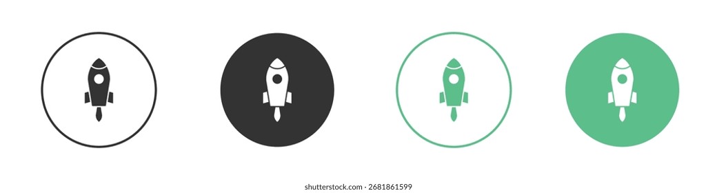 Icono del cohete para su Sitio web, móvil, presentación, y diseños del logotipo.
