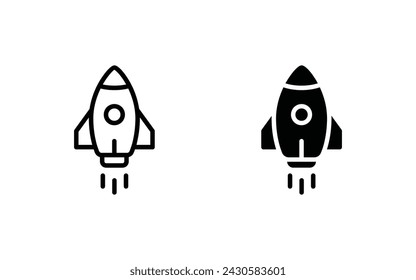 Rocket icons set, Startup icon vector illustration