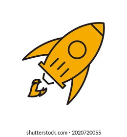 rocket icons symbol vector elements for infographic web