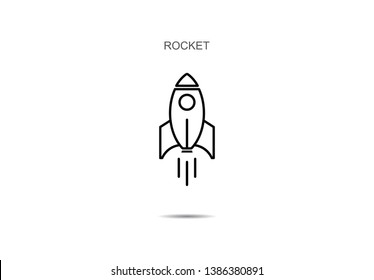 Rocket icons vector illustration on background