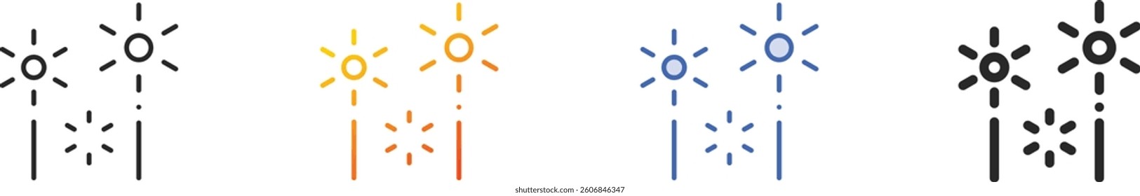 rocket icon.Thin Linear, Gradient, Blue Stroke and bold Style Design Isolated On White Background