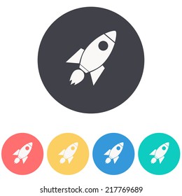 Rocket icon,vector illustration