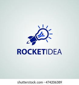 Rocket Idea Logo available in vector/illustrator