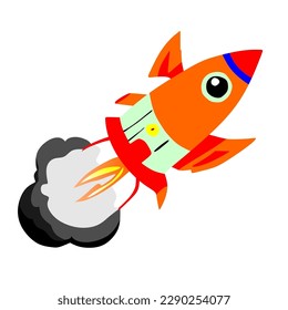  rocket illustration, abstracts rocket background