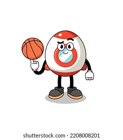 rocket illustration as a basketball player , character design