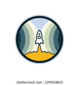 rocket illustration design