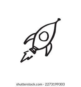 Un diseño de ilustración de cohetes adecuado para los niños y adecuado para el conocimiento