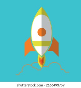 Rocket Illustration design vector art