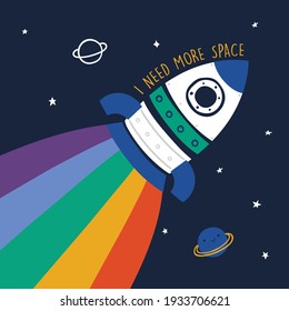 Ilustración De Cohetes Para Aparatos Para Niños