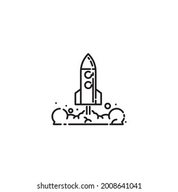 Rocket illustration for logo company