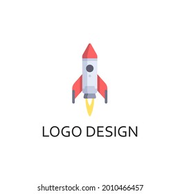 Rocket illustration for logo company