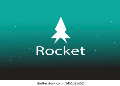 Rocket illustration. Space rocket symbol - a rocket icon