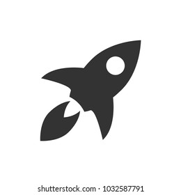 Rocket illustration vector design isolated. 