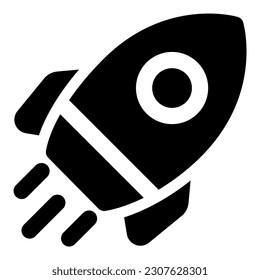 rocket Illustration vector icon illustration asset