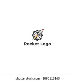 vector de logotipo de icono de ilustración de cohete