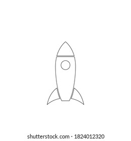 Rocket ilustration logo vector icon template