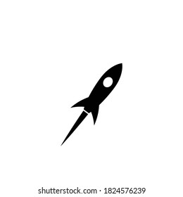 Plantilla de icono vectorial del logotipo de ilustración de cohete