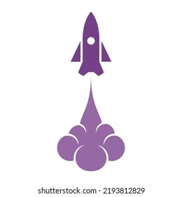 Rocket ilustration logo vector icon template eps 10