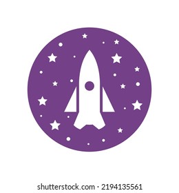 Rocket ilustration logo vector icon template eps 10