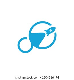 Rocket Infinity logo icon vector template, Creative design, Symbol