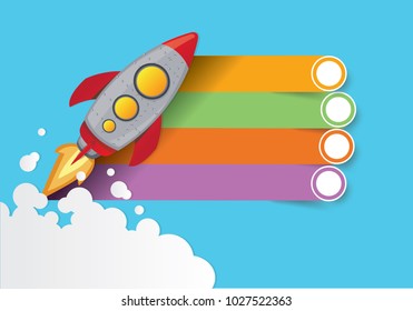 Rocket info graphic concept design