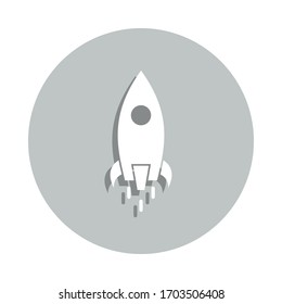 icono del cohete, identificador de inicio. Glifo simple, vector plano de iconos de negocio para ui y ux, sitio web o aplicación móvil