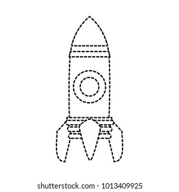Rocket isolated symbol