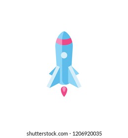 Rocket isometric icon illustration. Creative illustration idea.