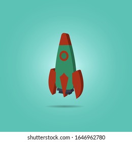 Rocket isometric icon. Simple color vector of science icons for ui and ux, website or mobile application
