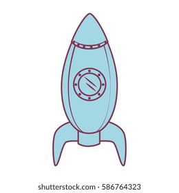rocket kids toy isolated icon