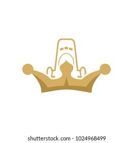 Rocket King Logo Icon Design
